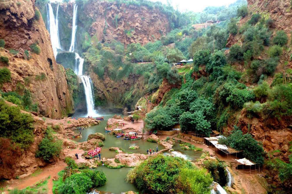 medium trips to Waterfalls OUZOUD marocco
