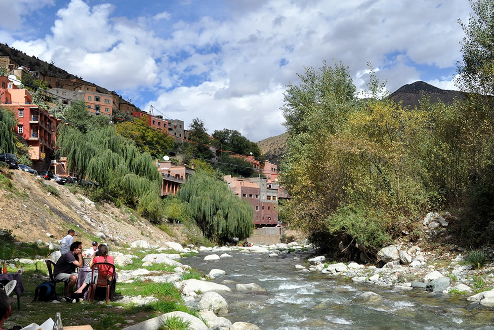 medium berber village valleys Tourist in Ourika